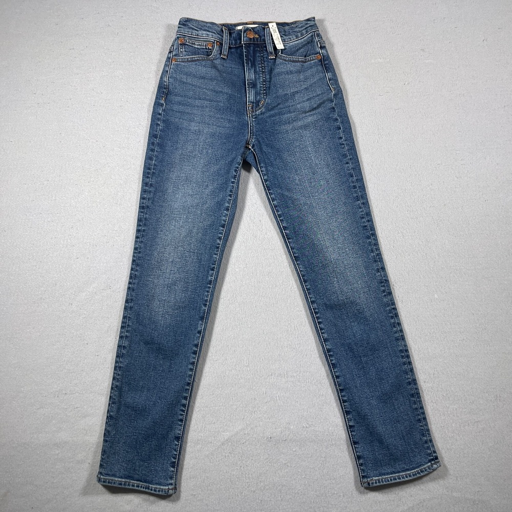 Madewell The Perfect Vintage Jean Women Size 23 High Rise Blue Denim Pants NWT